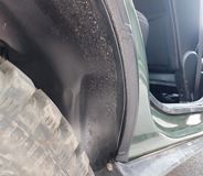 Накладки на внутренние части задних арок (2 шт.) Chevrolet Niva 2002-2008, Chevrolet Niva Bertone 2009-2019, Lada (ВАЗ) Niva 2020-,  Lada (ВАЗ) Niva Travel 2020-(со скотчем)